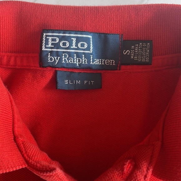Polo Ralph Lauren Classic Piqué Slim Fit Polo Shirt in Red - Picture 3 of 8